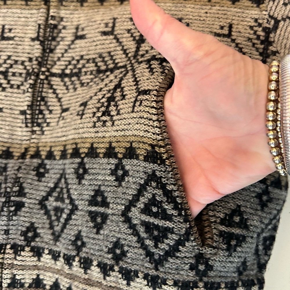 VINTAGE Woolrich Brown Fair Isle Patterned Utility Outdoor Jacket Rugged Sz XL - Picture 8 of 16